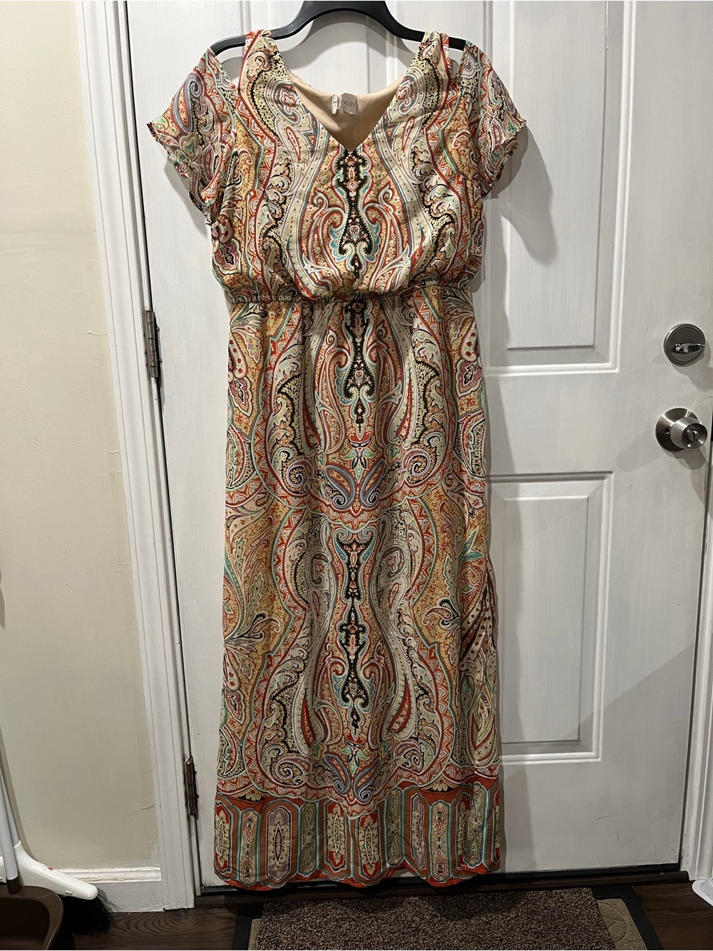 Paisley Maxi Dress in Neutral Multi - Women's Dress